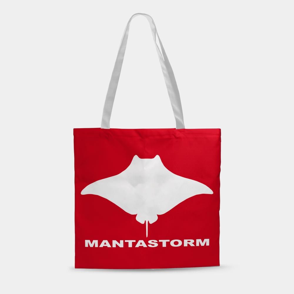 MANTASTORM Tote Bag (Red)