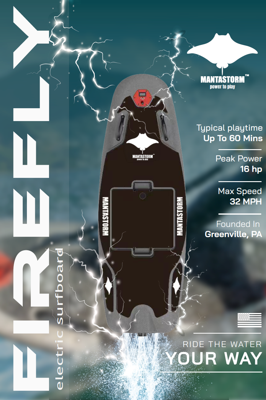 [MANTASTORM] FIREFLY Electric Surfboard