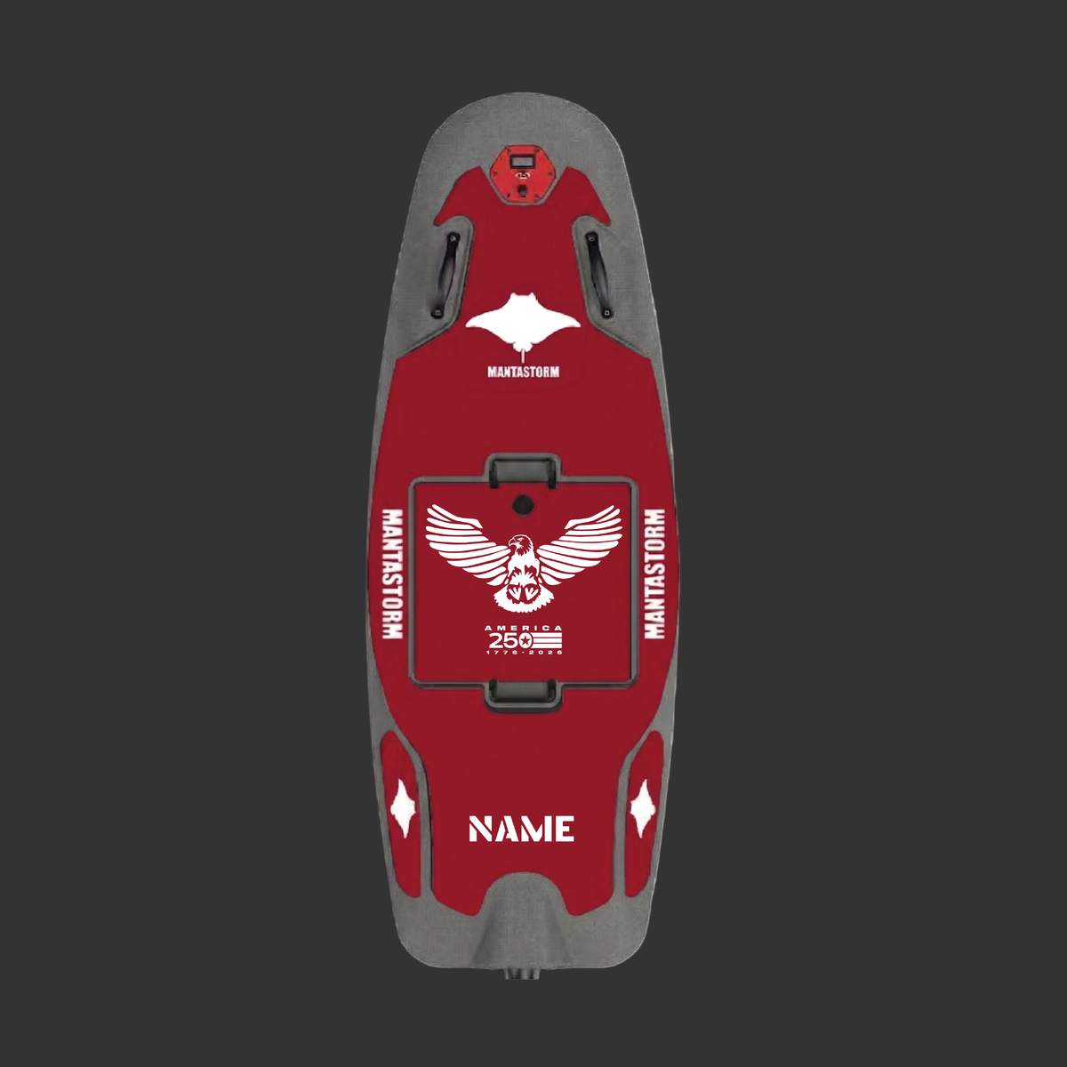 [MANTASTORM] Firefly Electric Surfboard - Red Ares - Classic Eagle