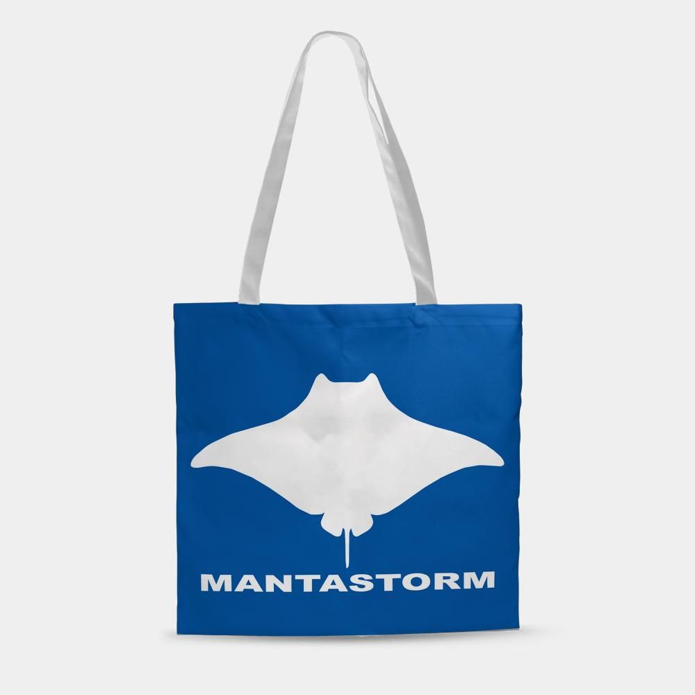 MANTASTORM Tote Bag (Blue)