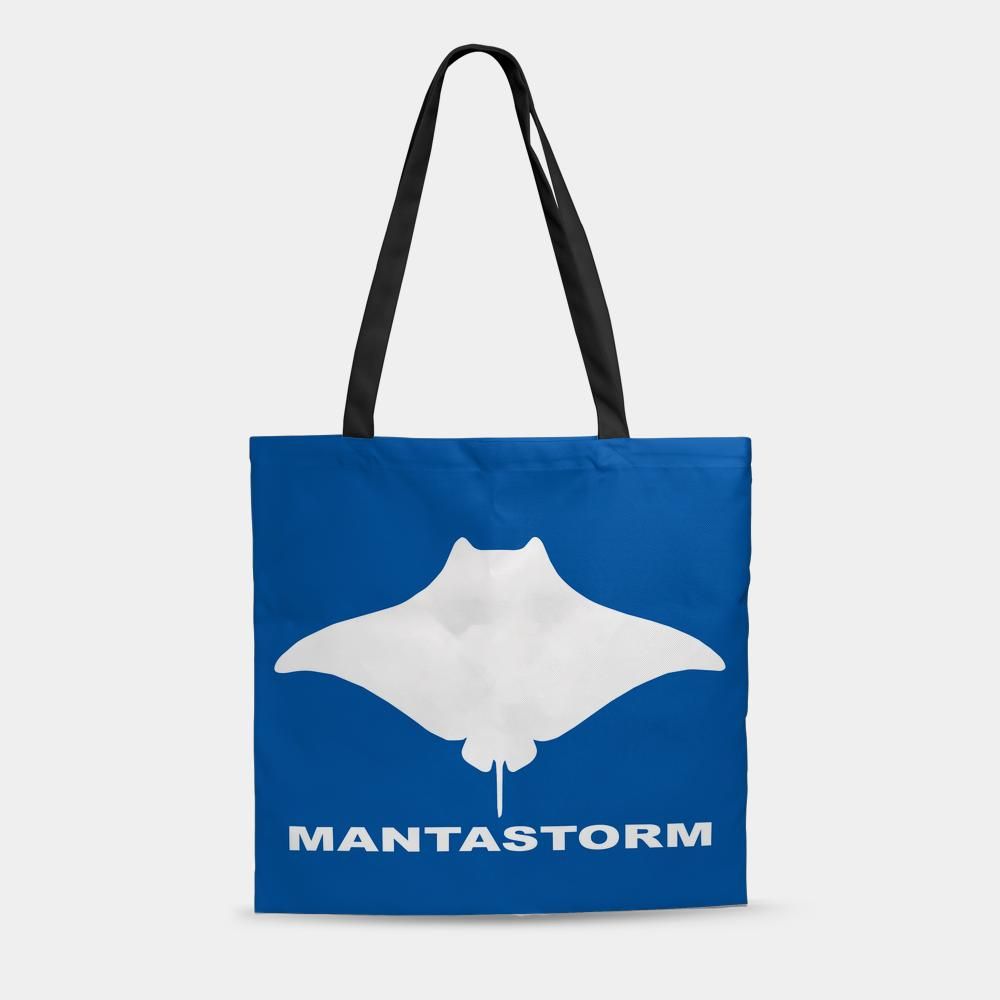 MANTASTORM Tote Bag (Blue)