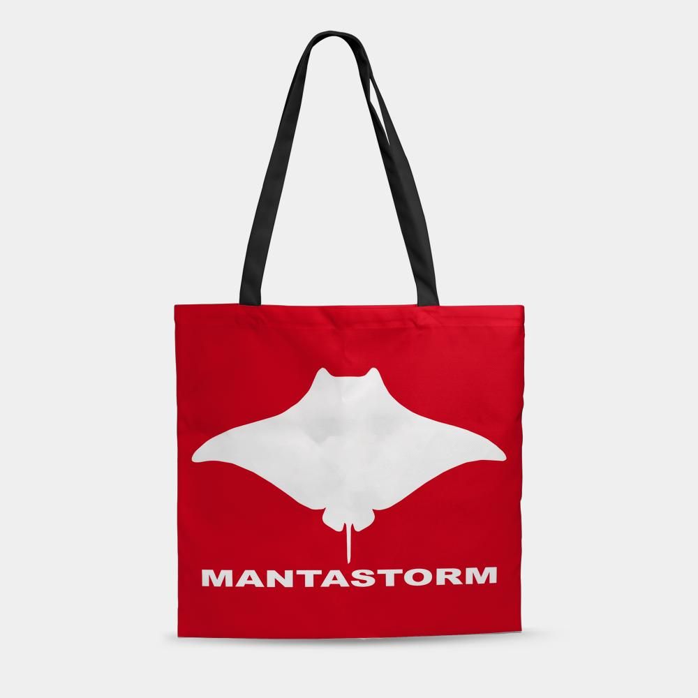 MANTASTORM Tote Bag (Red)