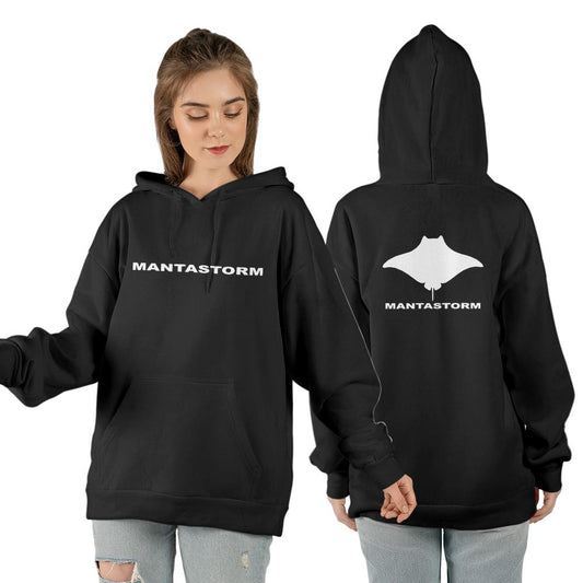 MANTASTORM Classic Black Unisex Hoodie (Made In US)