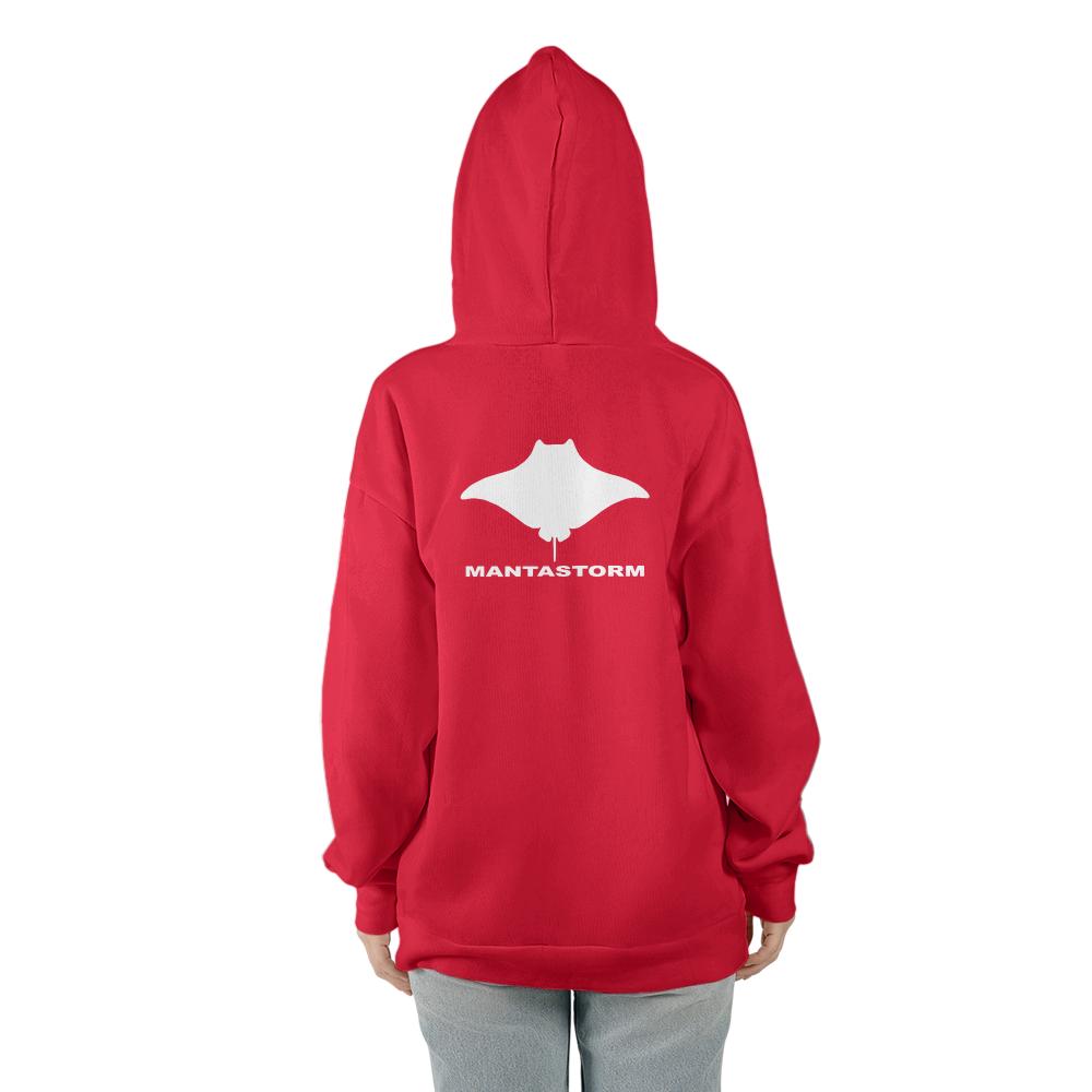 MANTASTORM Classic Red Unisex Hoodie (Made In US)